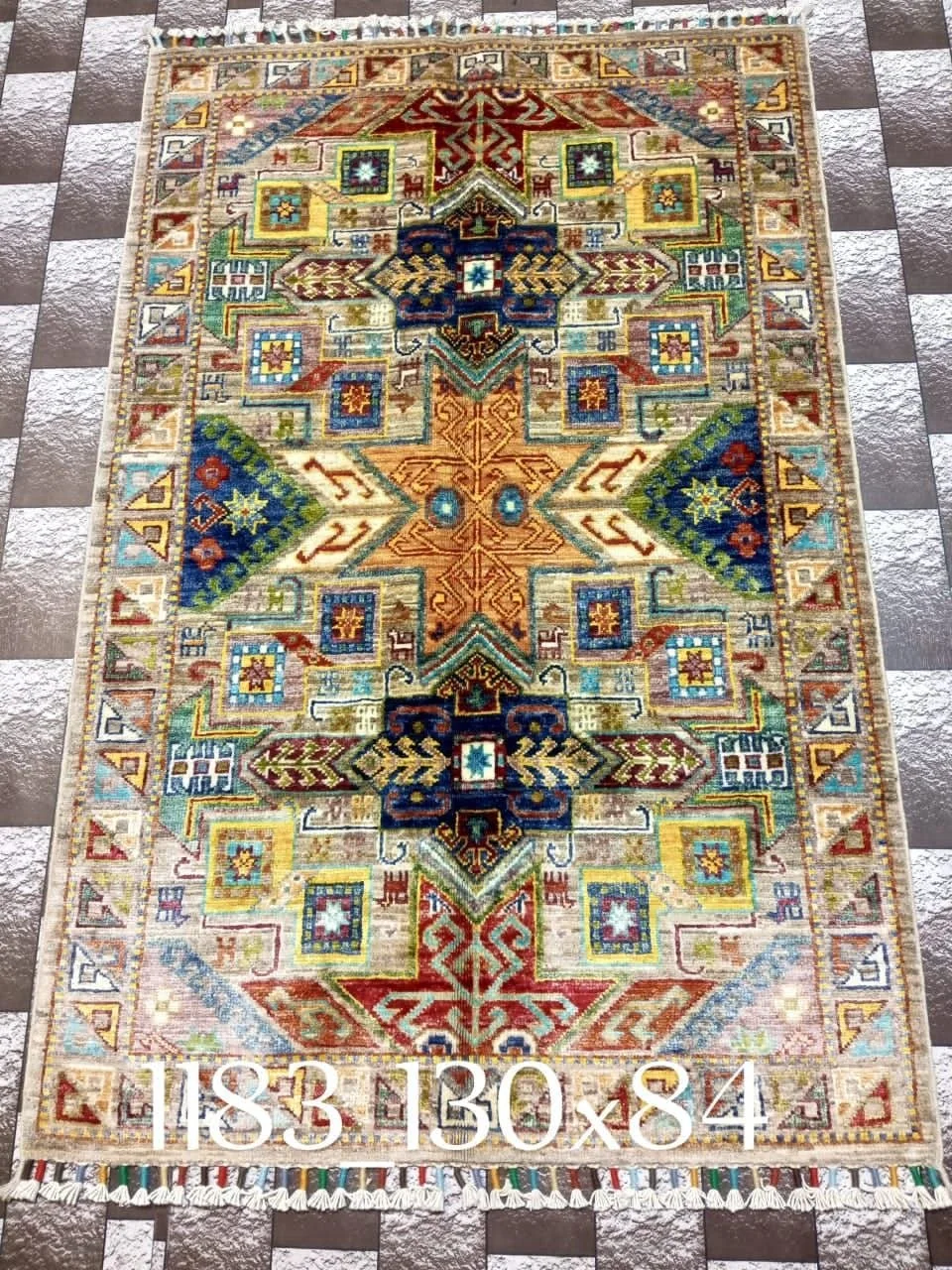 فرش مدرن ماهی باران